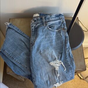 Abercrombie & Fitch Distressed Blue Jeans